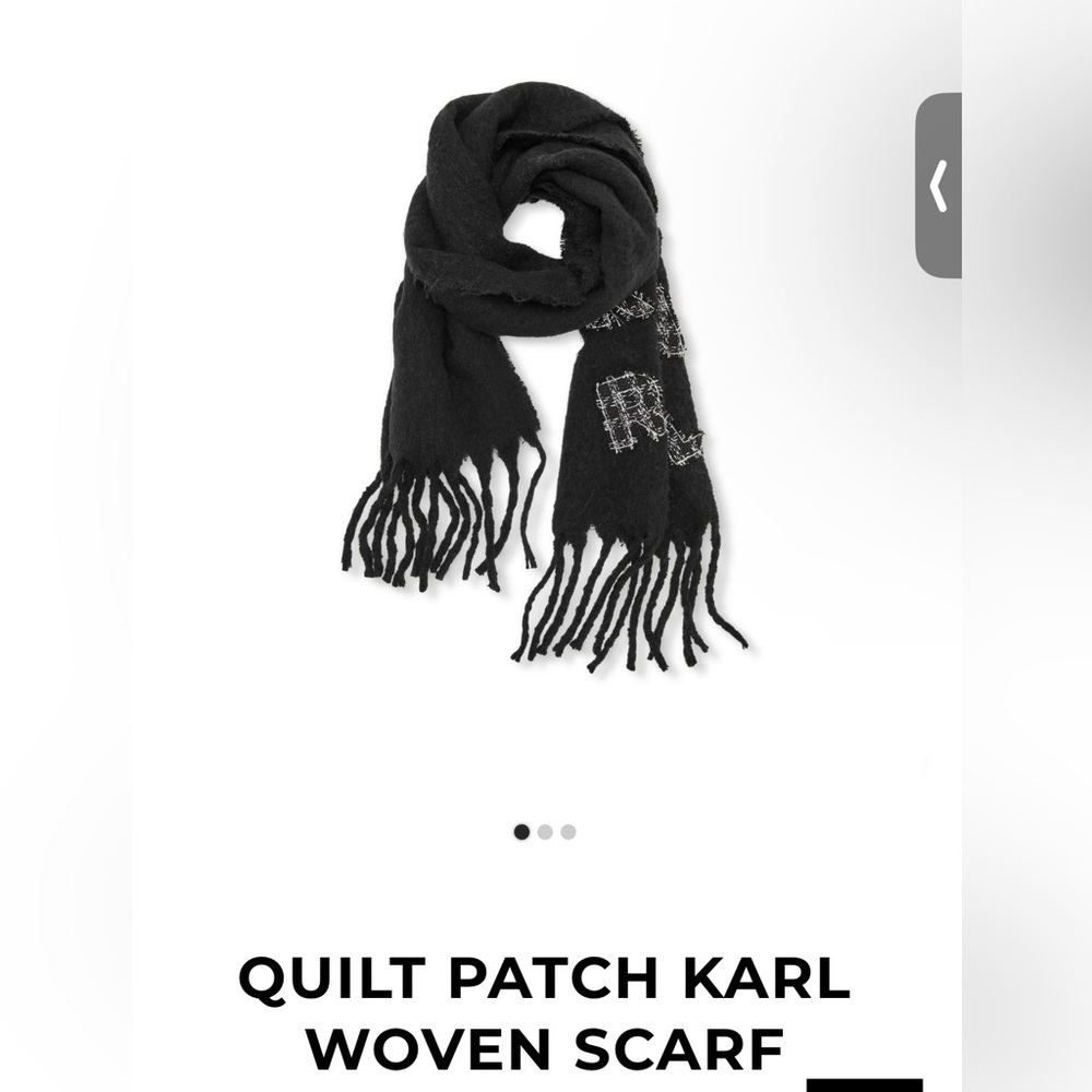 New without Tag Karl Lagerfeld Balck long scarf